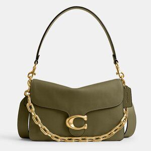 NWT ✅ Coach Soft Chain Tabby Shoulder Bag CY919 in OLIVE / BRASS ⭐ NWT